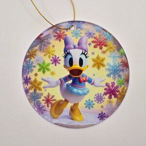 Daisy Duck Christmas Metal Ornament